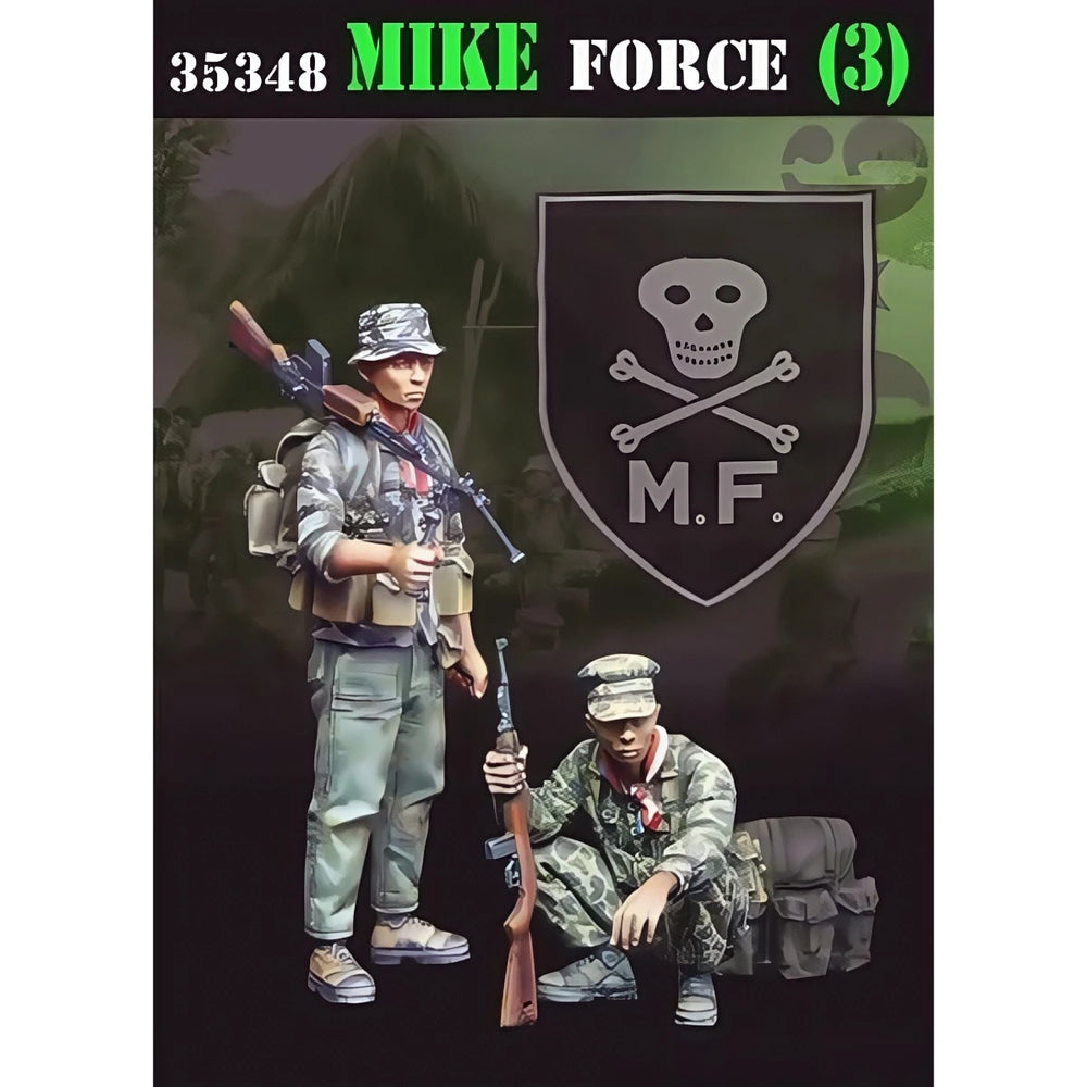 1/35 Vietnam War Mike Force, 3 Figures, Resin Model Figure Kit, Unassembled and Unpainted