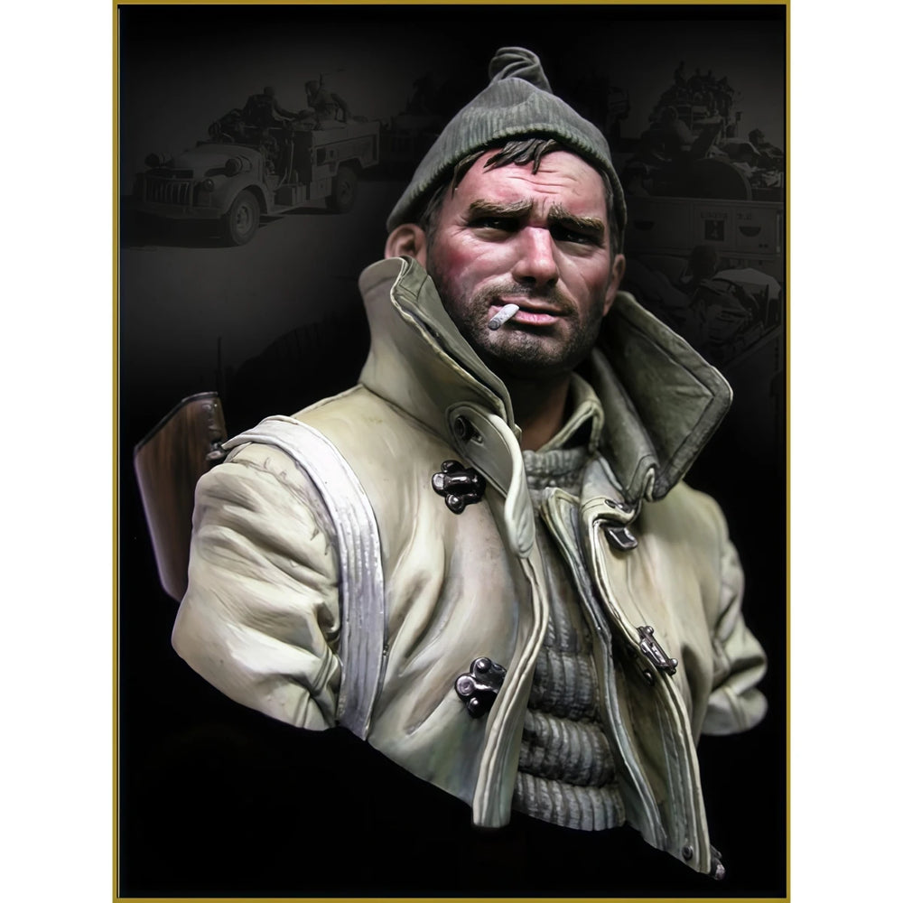 1/10 Modern British Reconnaissance Soldier, Resin Model Bust Kit, Unassembled and Unpainted