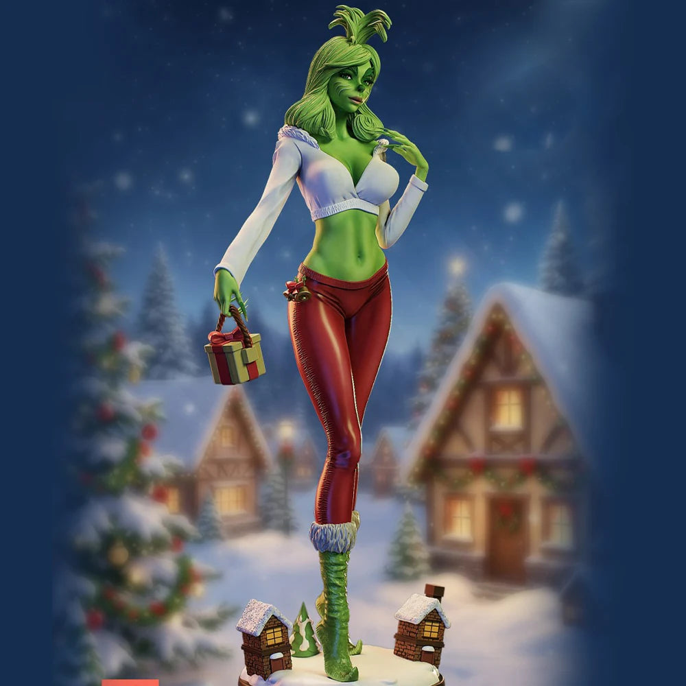 1/24 Holiday Grinch, Resin Model Figure Kit, Unassembled and Unpainted