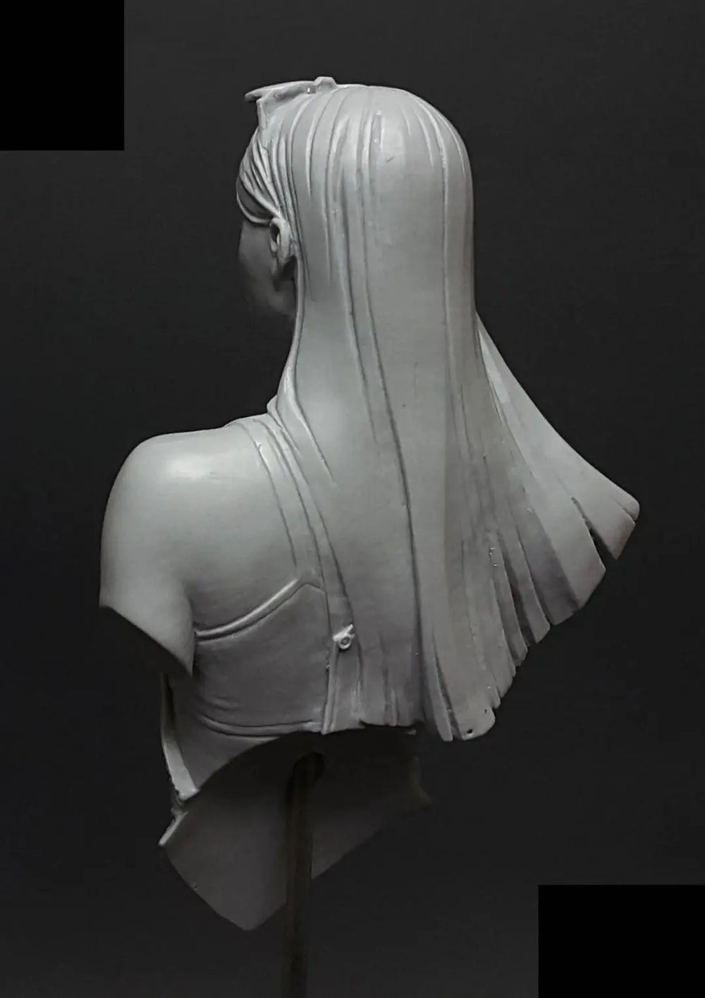 75mm Female Tactical Warrior, Resin Model Bust Kit, Unassembled and Unpainted