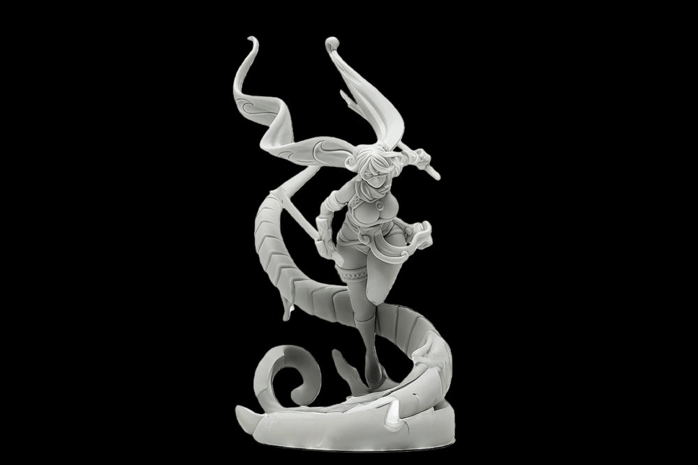 40mm Pinup Warrior Maiden, Resin Model Figure Kit, Unassembled and Unpainted