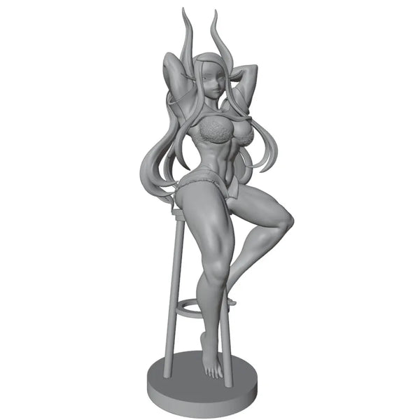 75mm Demon Girl, Resin Model Figure Kit, Unassembled and Unpainted