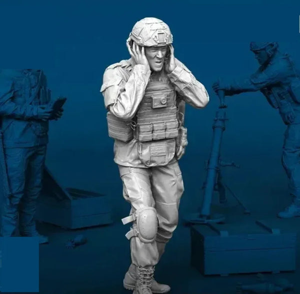 1/35 Modern Tactical Operator in Shemagh, Resin Model Figure Kit, Unassembled and Unpainted