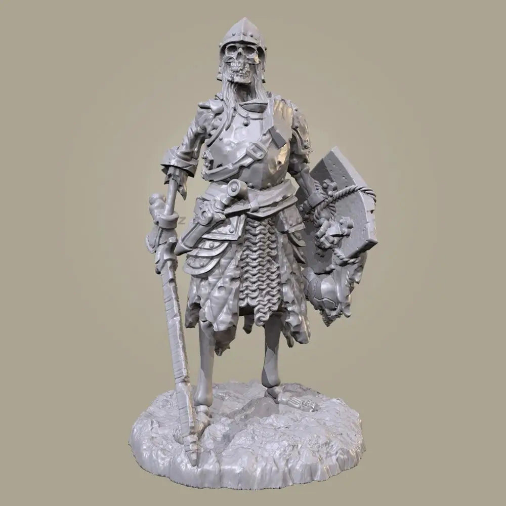 50mm Medieval Undead Warriors, 7 Figures, Resin Model Figure Kit, Unassembled and Unpainted