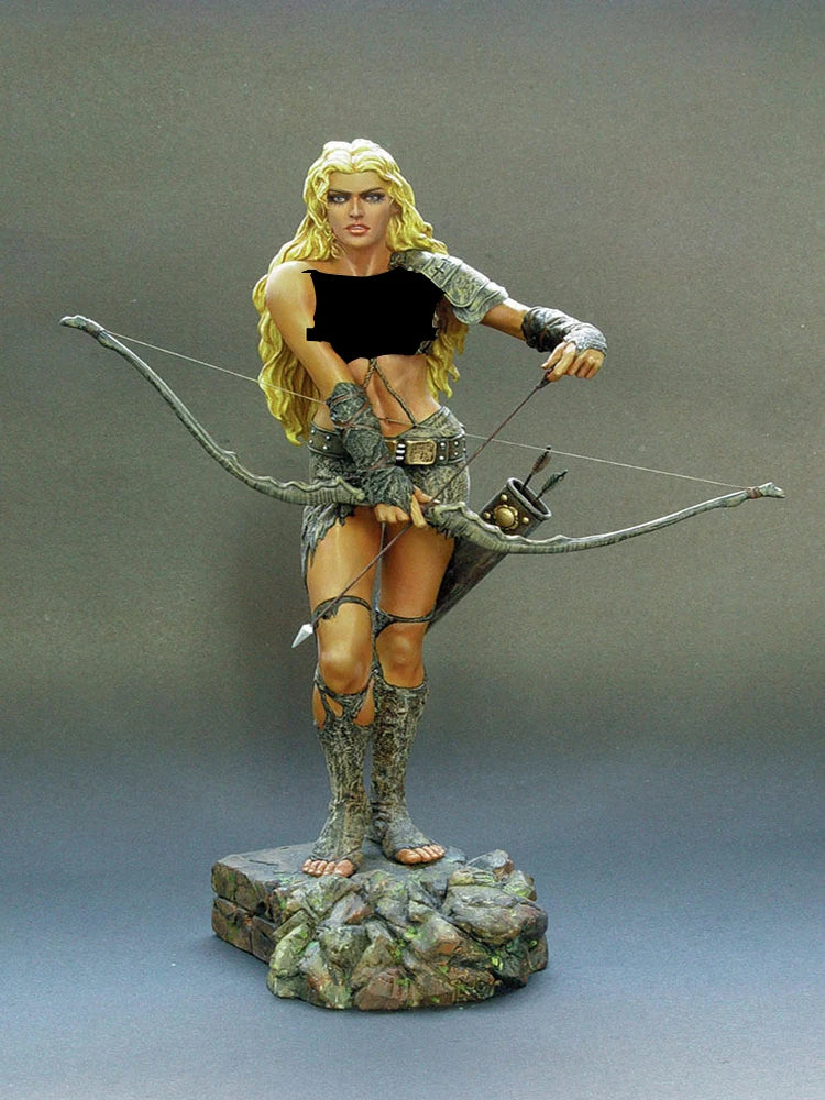 1/8 Ancient Female Archer, Resin Model Figure Kit, Unassembled and Unpainted