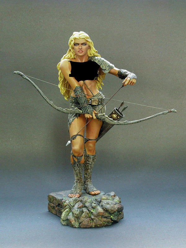 1/8 Ancient Female Archer, Resin Model Figure Kit, Unassembled and Unpainted