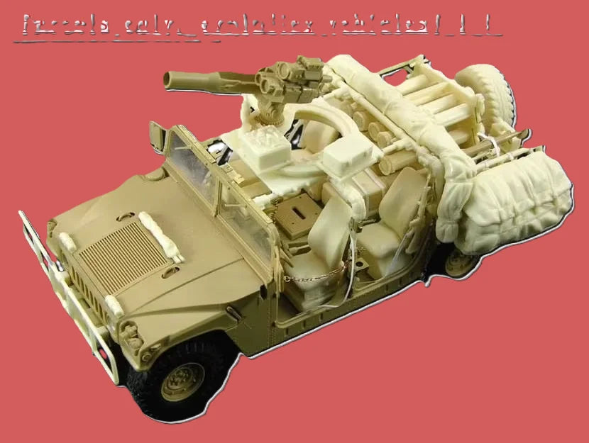 1/35 WWII Willys Jeep Stowage, Resin Model Accessory Kit, Unpainted