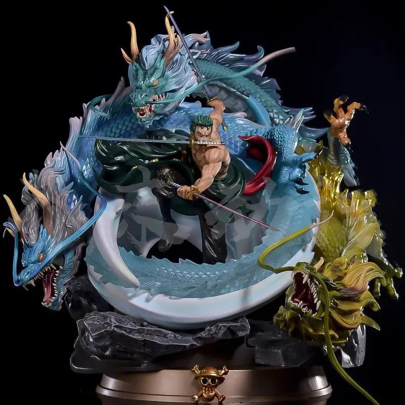 Dragon, 5 Figures, Resin Model Diorama Kit, Fantasy Theme, Unassembled and Unpainted