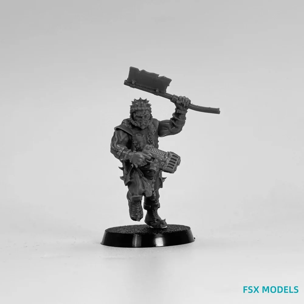 32mm Corrupted Guard Spikers, 10 Figures, Resin Model Figure Kit, Sci-Fi Theme, Unassembled and Unpainted