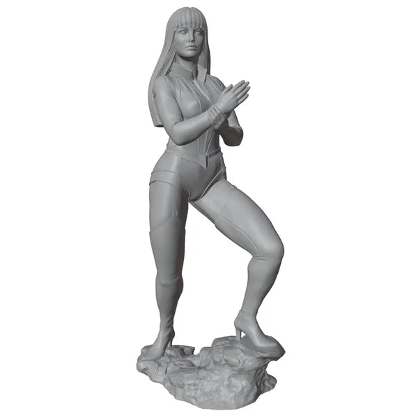 1/24 Stylized Female Pinup, Resin Model Figure Kit, Unassembled and Unpainted