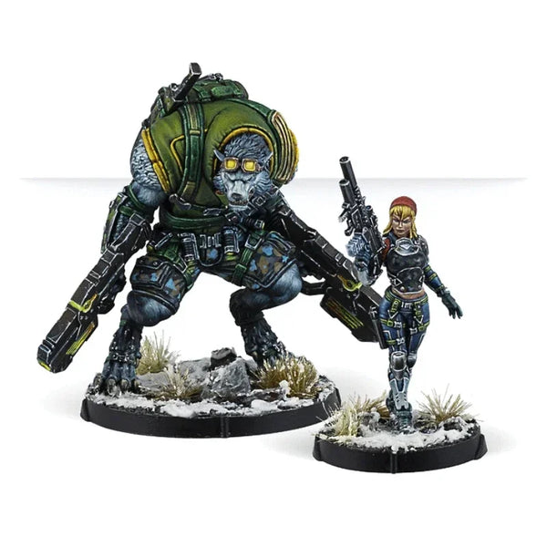 28mm Ariadna Tactical Unit, 2 Figures, Resin Model Figure Kit, Sci-Fi Theme, Unassembled and Unpainted