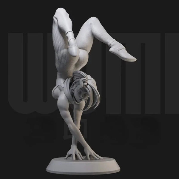 1/24 Acrobatic Female in Handstand, Resin Model Figure Kit, Unassembled and Unpainted
