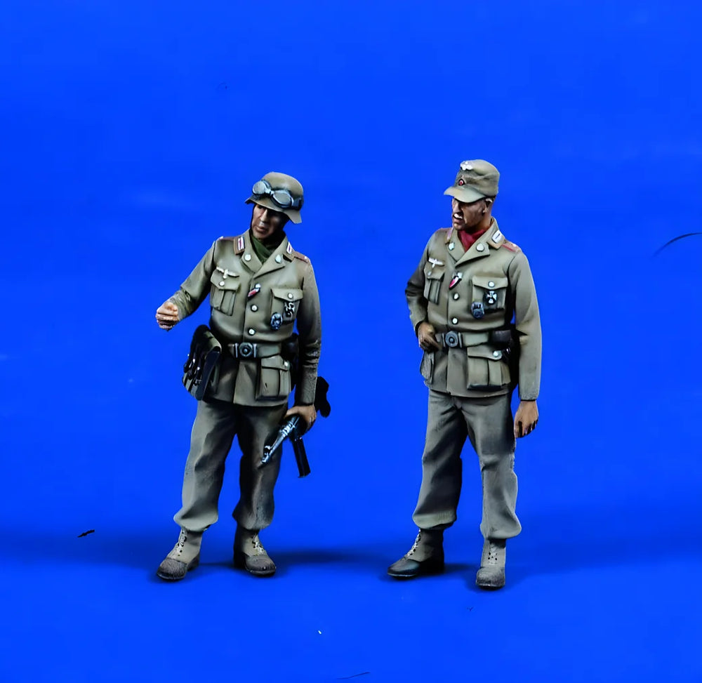 1/35 WWII British North Africa Infantry with Pith Helmets, 6 Figures, Resin Model Figure Kit, Unassembled and Unpainted