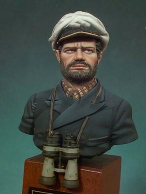 1/10 Cold War Early 20th Century Soldier with Flat Cap, Resin Model Bust Kit, Unassembled and Unpainted