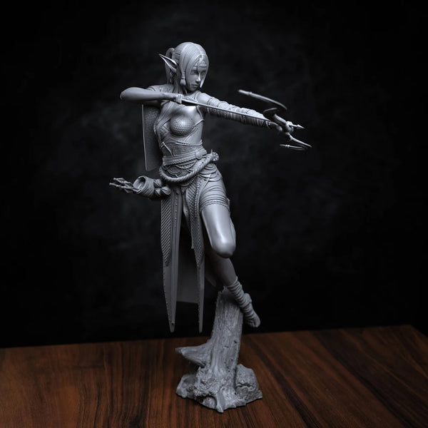 1/24 Elf Archer, Resin Model Figure Kit, Fantasy Theme, Unassembled and Unpainted
