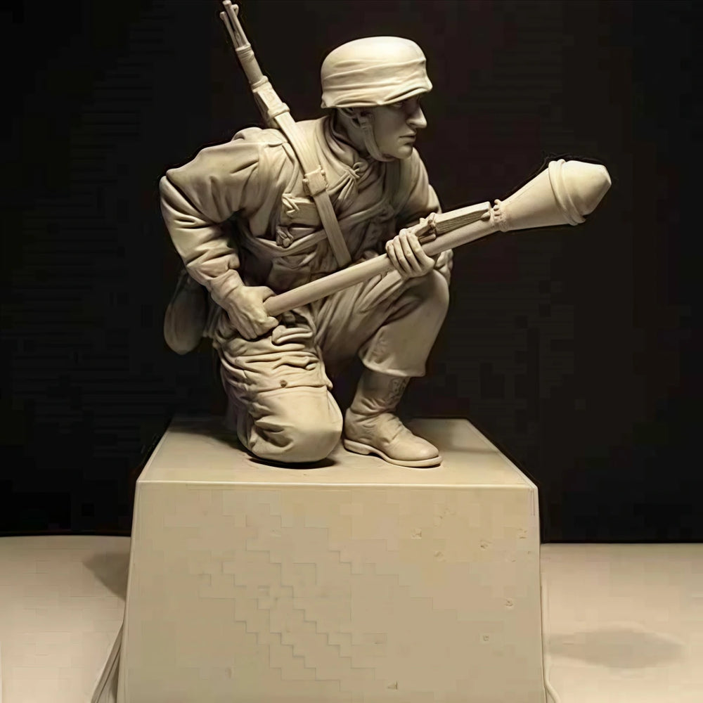 1/16 WWII Normandy Allied Soldier, Resin Model Figure Kit, Unassembled and Unpainted