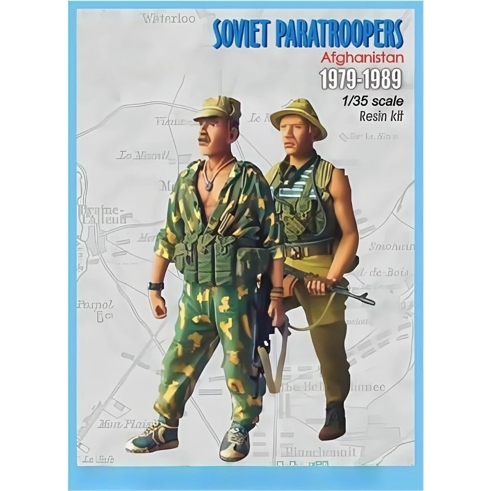 1/35 Cold War Soviet VDV Paratroopers, 3 Figures, Resin Model Figure Kit, Unassembled and Unpainted