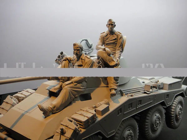 1/16 WWII Military Vehicle Crew, 6 Figures, Resin Model Figure Kit, Unassembled and Unpainted