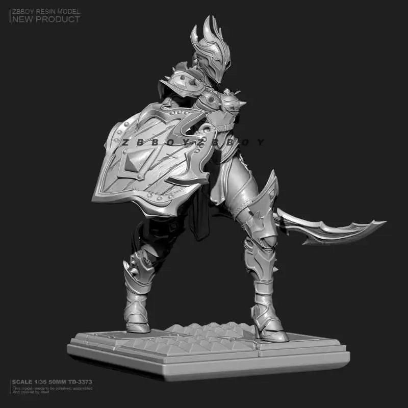 1/35 Medieval Fantasy Female Samurai, Resin Model Figure Kit, Unassembled and Unpainted
