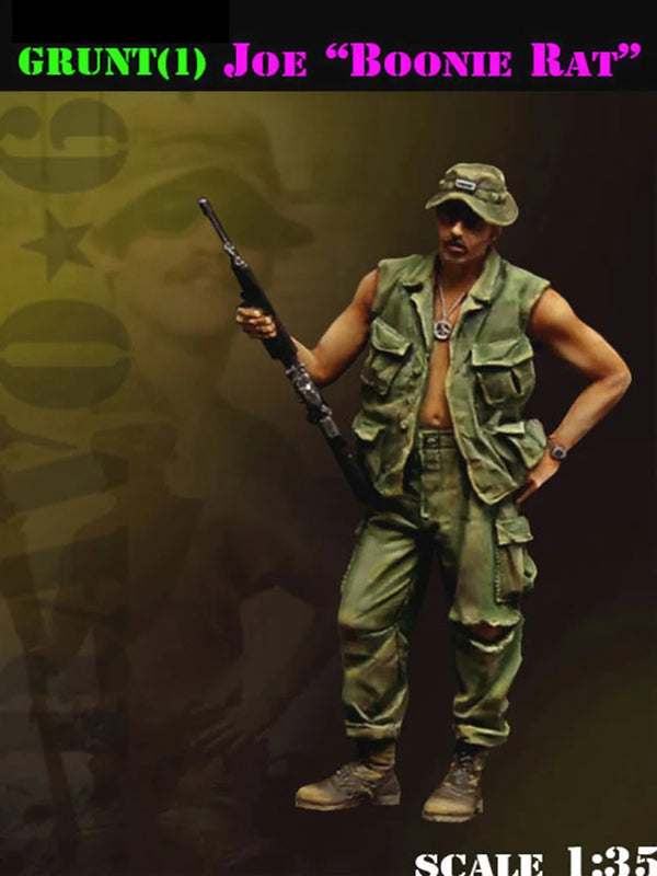 1/35 Vietnam War US Infantryman, Resin Model Figure Kit, Unassembled and Unpainted
