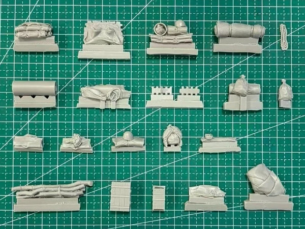 1/35 WWII Soviet T-34/85 Tank Accessories, Resin Model Accessory Kit, Unpainted