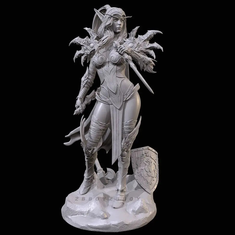 38mm Dark Elf Assassin, Resin Model Figure Kit, Fantasy Theme, Unassembled and Unpainted