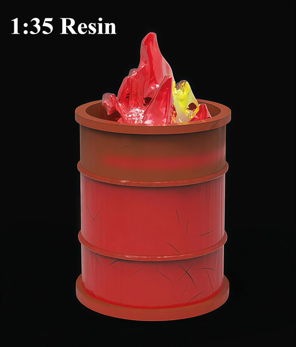 1/35 Modern Oil Tank Scene, Resin Model Accessory Kit, Unpainted
