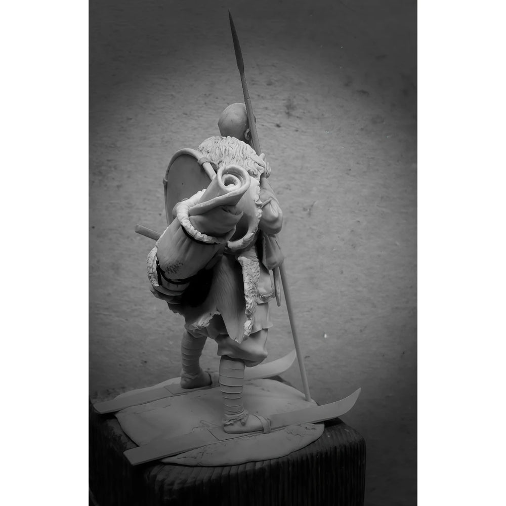 75mm Napoleonic Scandinavian Skier, Resin Model Figure Kit, Unassembled and Unpainted