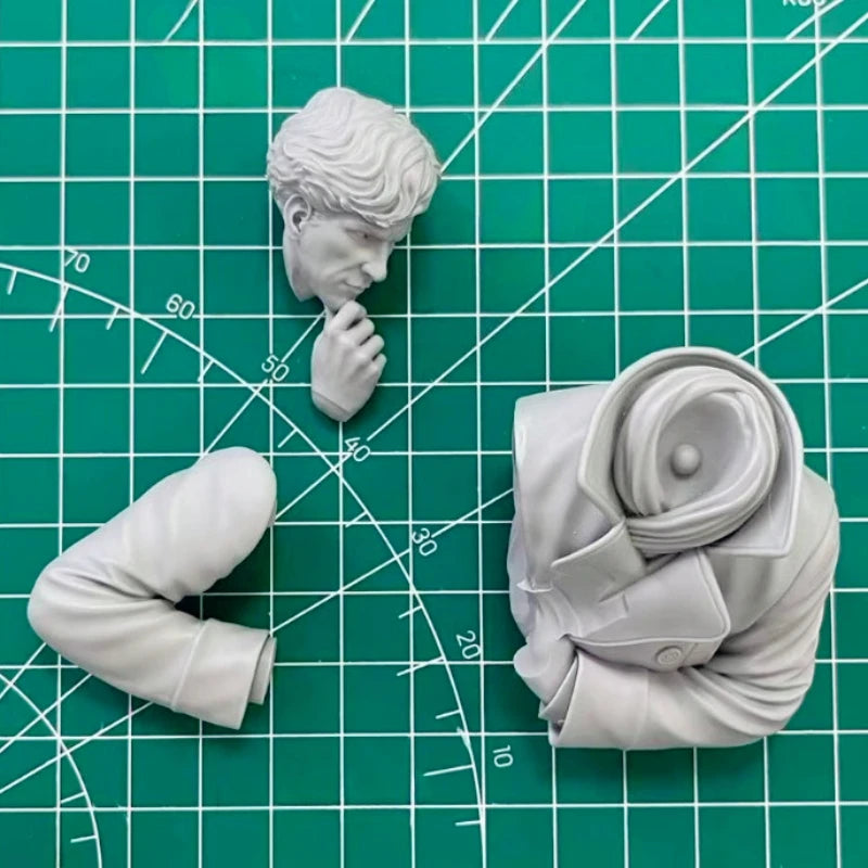 1/10 Contemporary Gentleman Portrait, Resin Model Bust Kit, Historical Theme, Unassembled and Unpainted