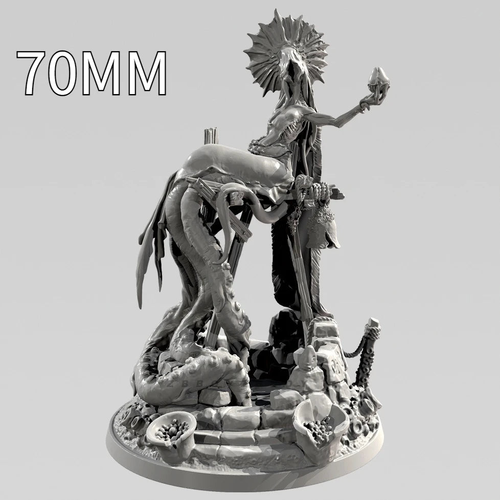90mm Mythical Ghost Mother, Resin Model Figure Kit, Mythology Theme, Unassembled and Unpainted