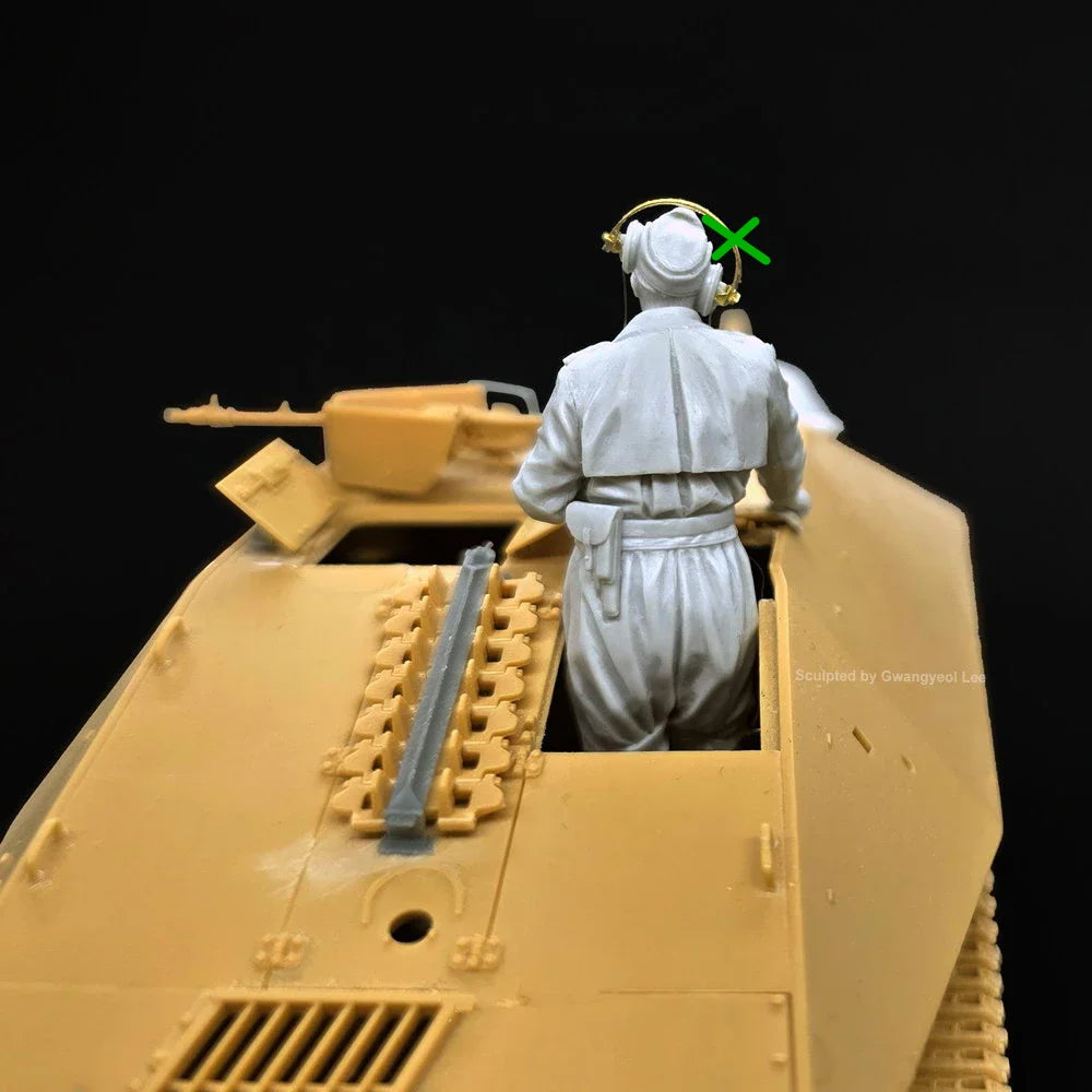 WWII German Tank Crew Figure — 1/35 Resin Figure