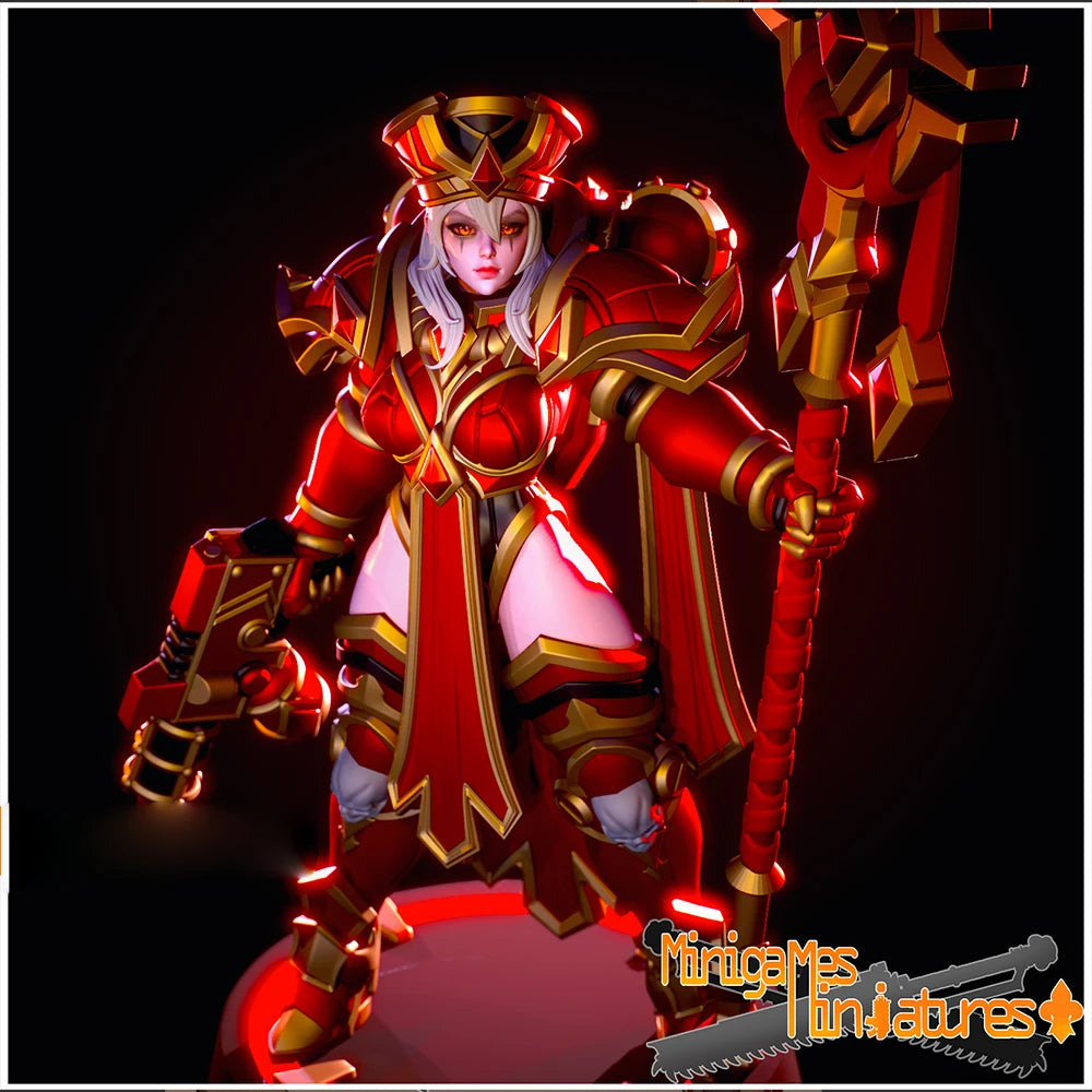 1/24 Sister Whitemane Warrior, Resin Model Figure Kit, Fantasy Theme, Unassembled and Unpainted