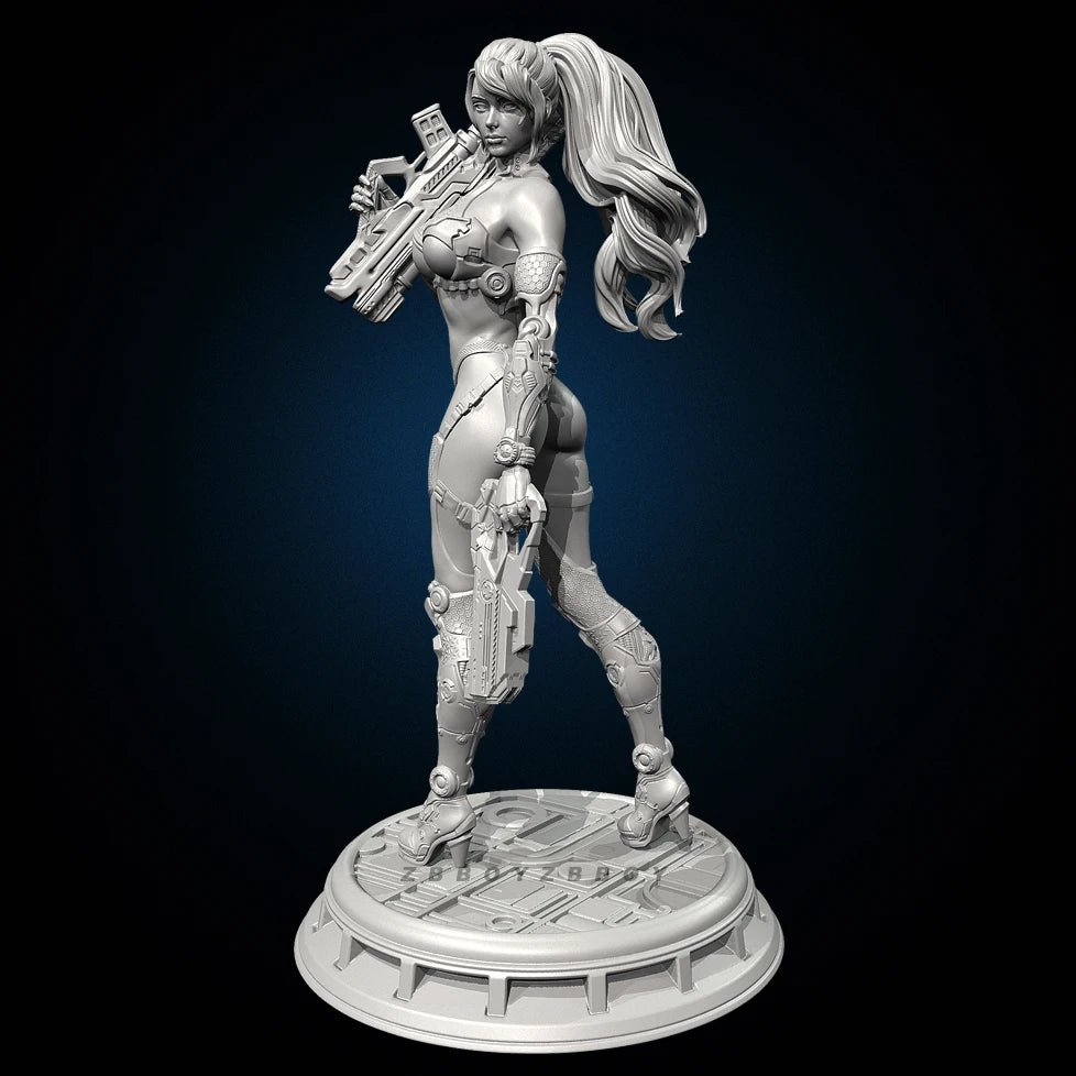 Sci-Fi Female Warrior — 50-75mm Resin Figure