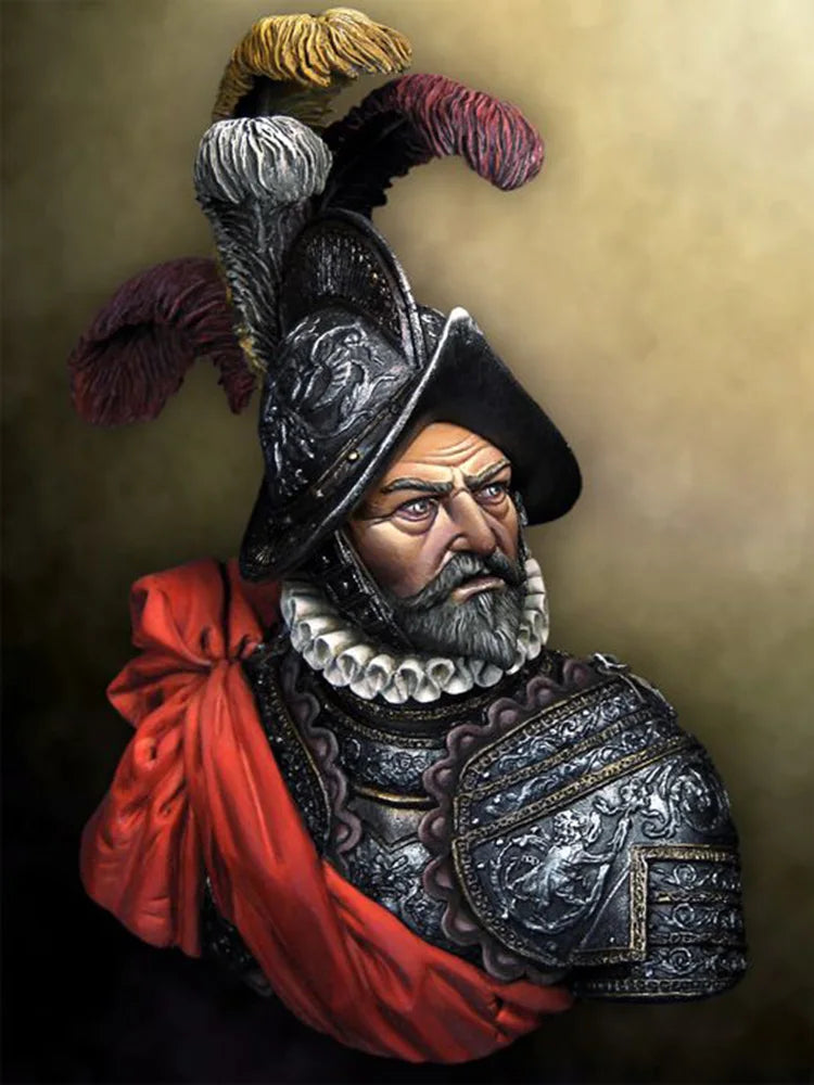 1/10 Ancient European Warrior, Resin Model Bust Kit, Unassembled and Unpainted