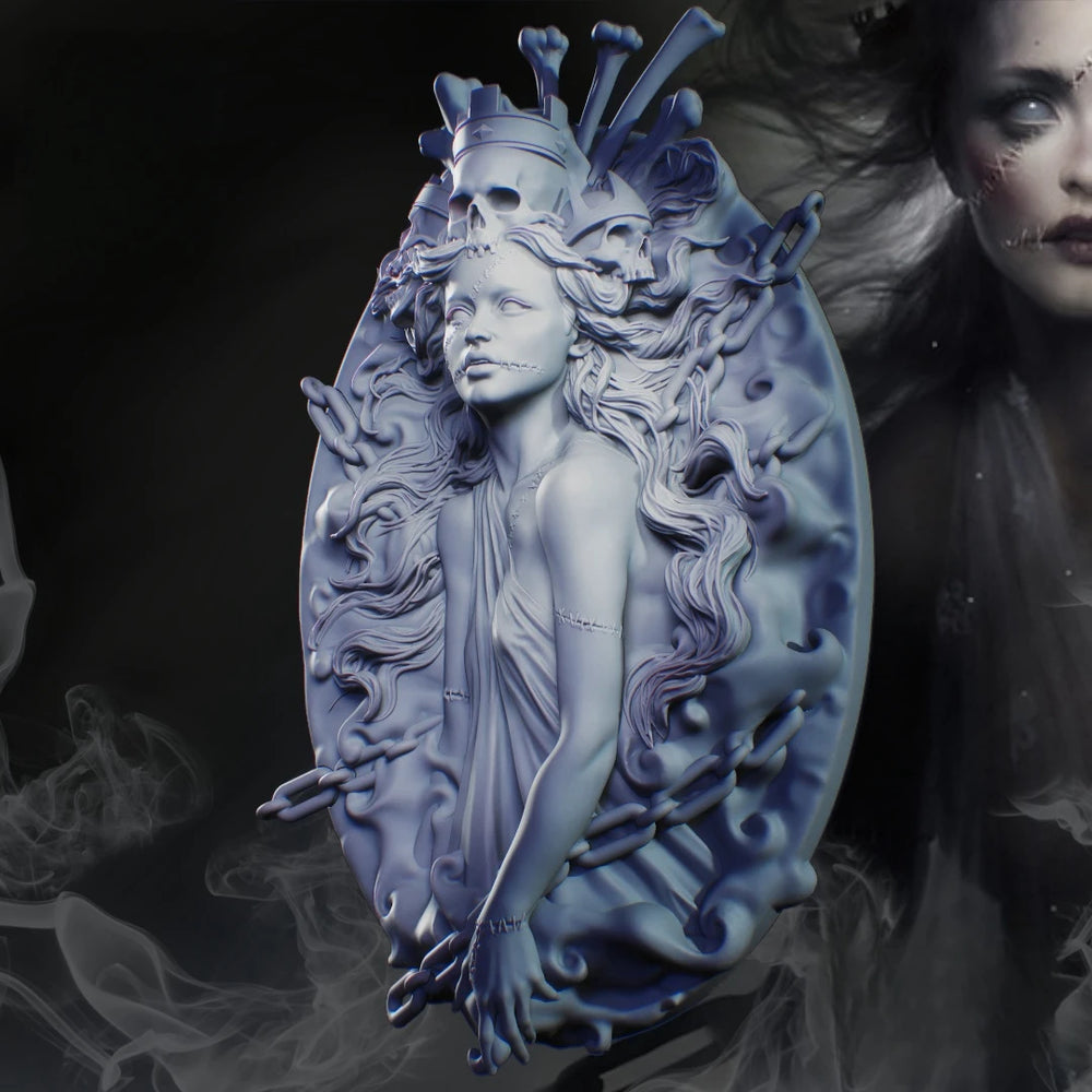 1/10 Medusa, Resin Model Bust Kit, Fantasy Theme, Unassembled and Unpainted