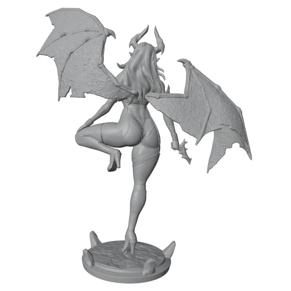 1/24 Demon Succubus with Wings, Resin Model Figure Kit, Fantasy Theme, Unassembled and Unpainted