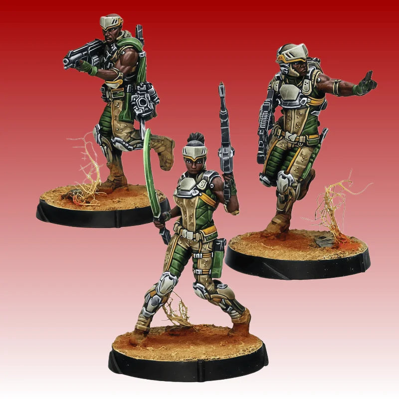 Modern Nahab Aeromobile Team, 3 Figures, Resin Model Figure Kit, Unassembled and Unpainted