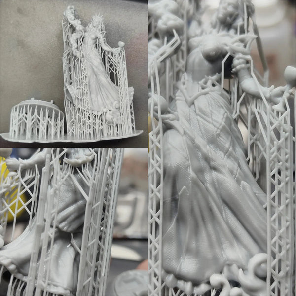 75mm Queen Sorceress, Resin Model Figure Kit, Fantasy Theme, Unassembled and Unpainted