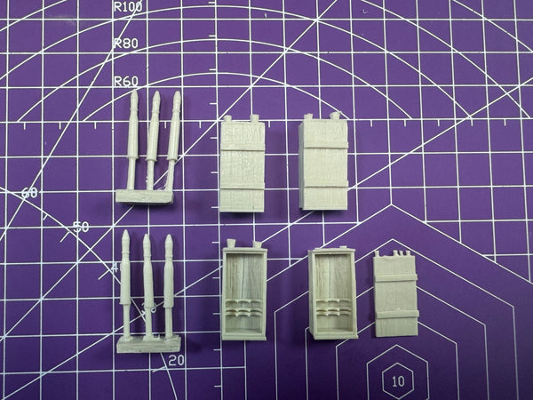1/35 WWII Supplies, Resin Model Terrain Kit, Unpainted