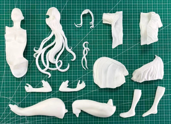 1/6 Sleeping Beauty Female, Resin Model Figure Kit, Unassembled and Unpainted