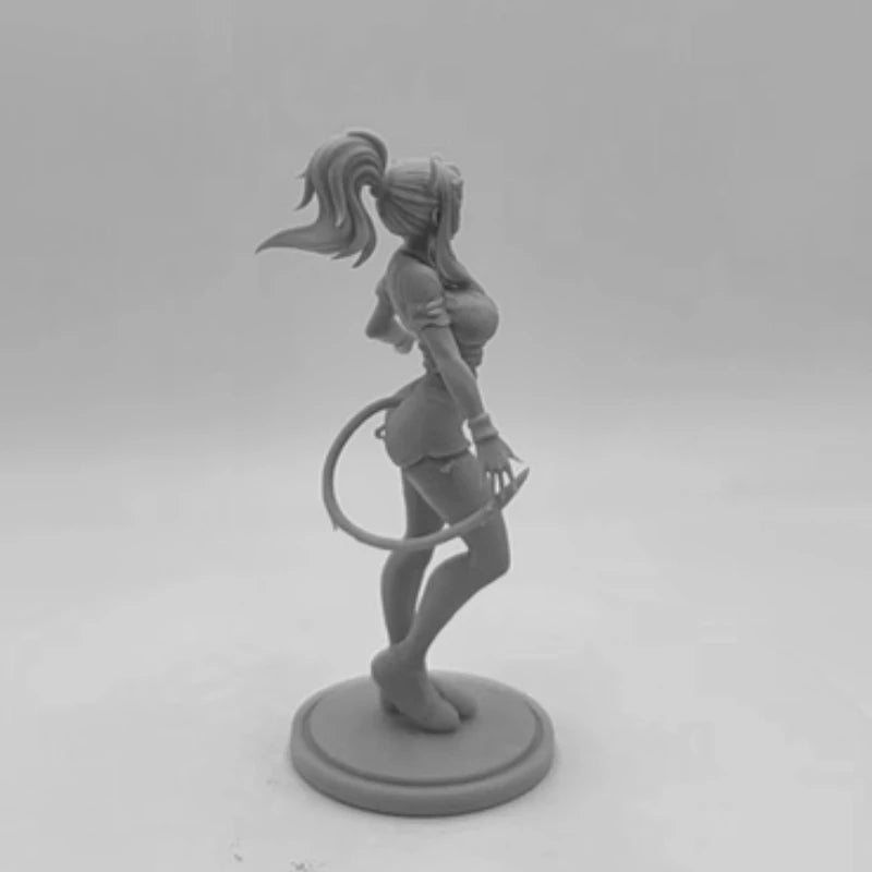 1/24 Demon Girl Wielding Whip, Resin Model Figure Kit, Anime Theme, Unassembled and Unpainted