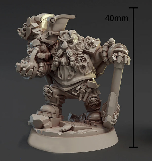 Armored Fantasy Warrior, Resin Model Figure Kit, Fantasy Theme, Unassembled and Unpainted