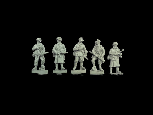 1/72 WWI Infantry Squad, 5 Figures, Resin Model Figure Kit, Unassembled and Unpainted