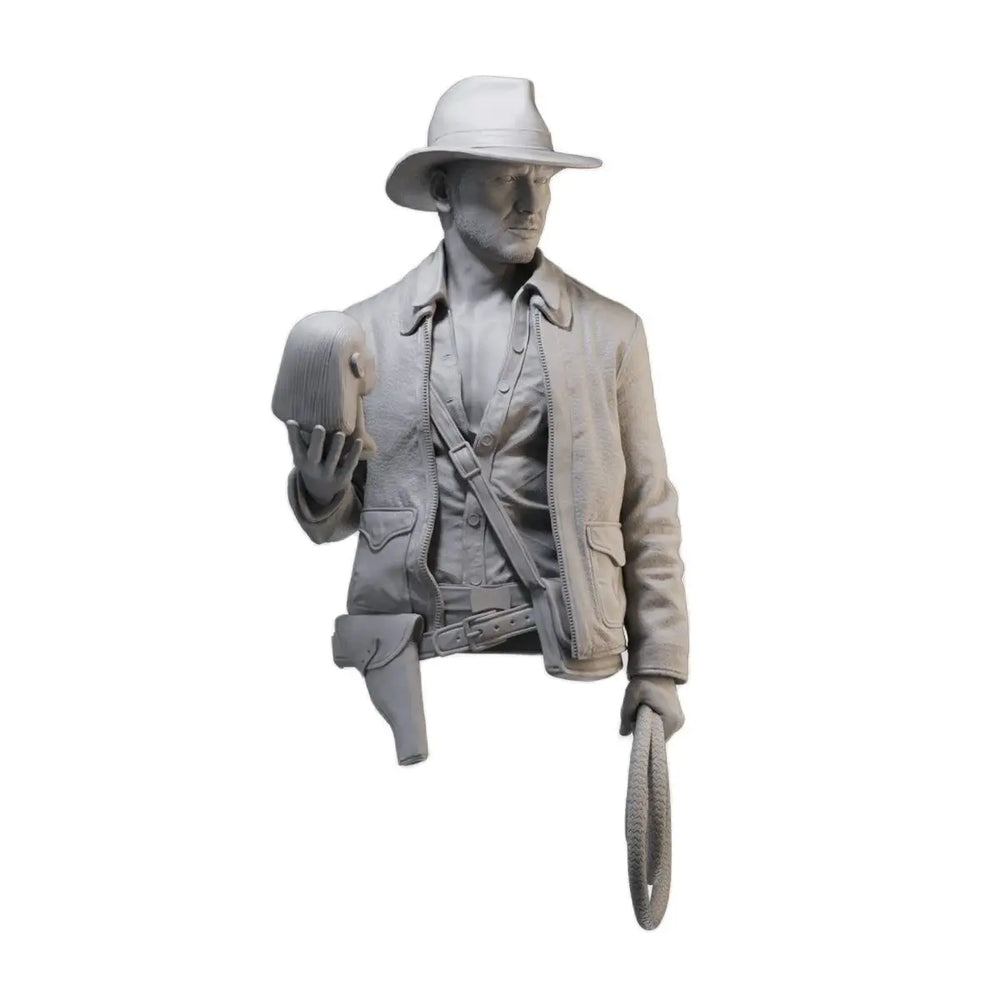 1/10 Indiana Jones, 2 Figures, Resin Model Bust Kit, Historical Theme, Unassembled and Unpainted