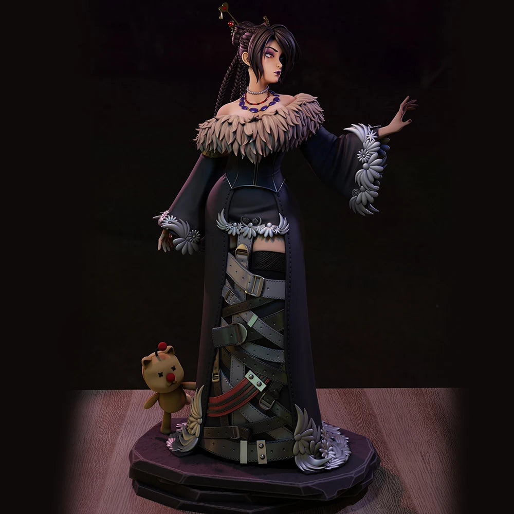 1/24 Belle Lulu, Resin Model Figure Kit, Anime Theme, Unassembled and Unpainted