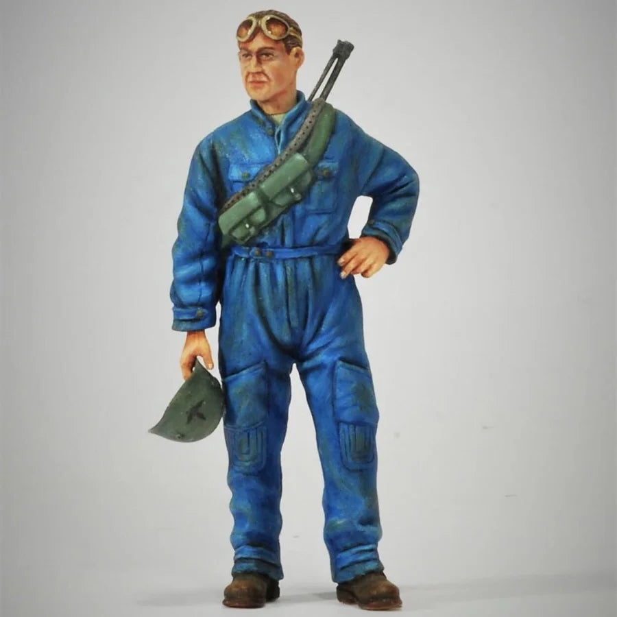 Cold War Military Pilot, Resin Model Figure Kit, Unassembled and Unpainted