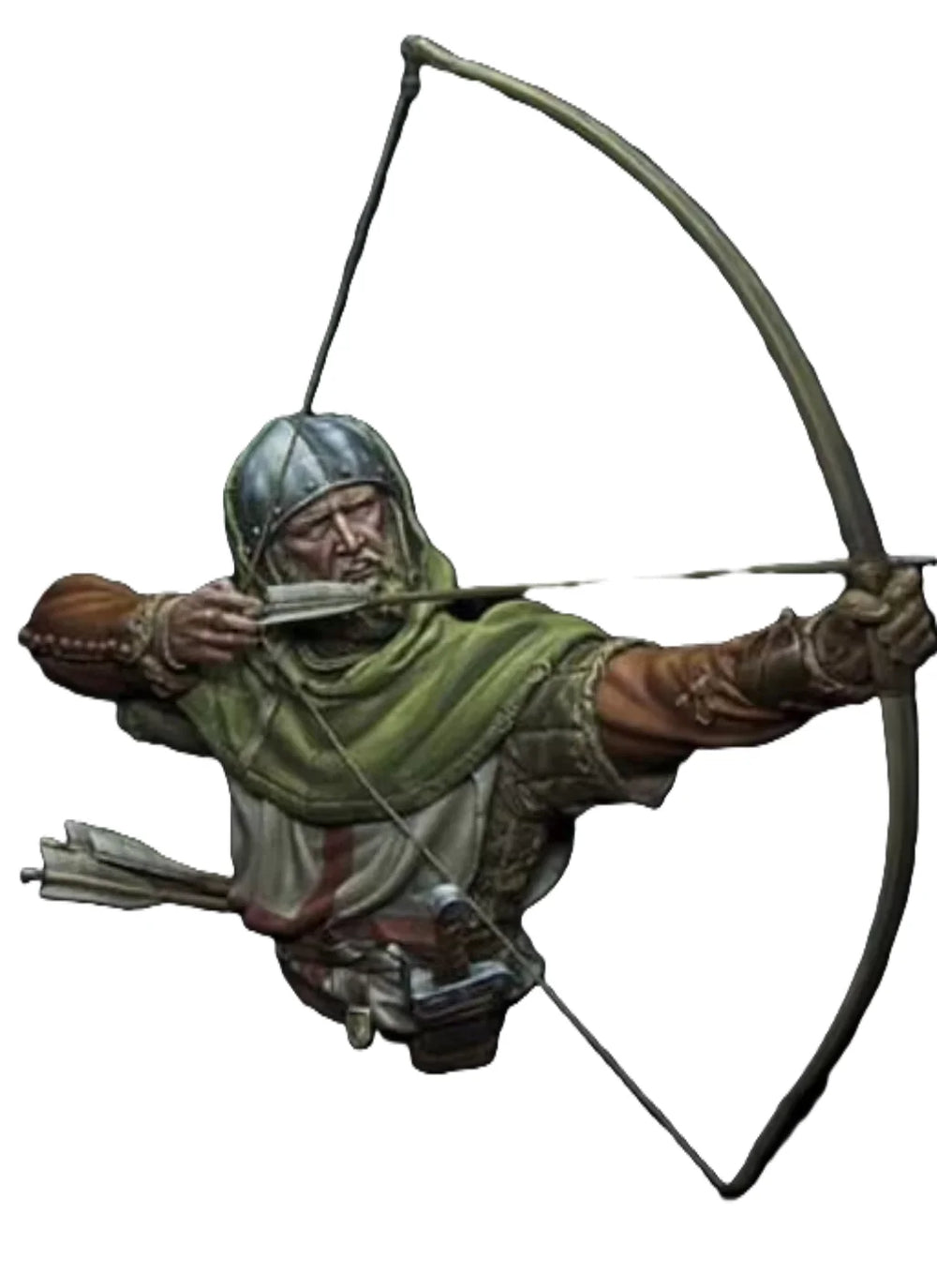 1/10 Medieval Archer Warrior, Resin Model Figure Kit, Unassembled and Unpainted