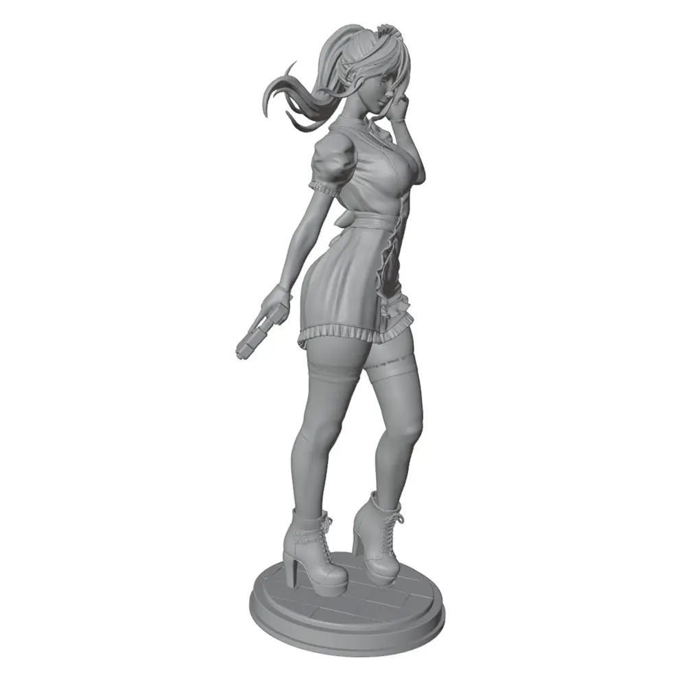 75mm Female Tactical, Resin Model Figure Kit, Unassembled and Unpainted