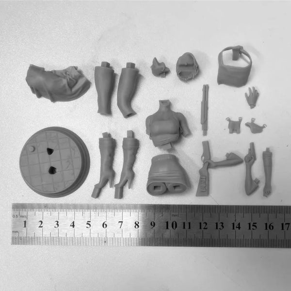 1/18 Female Fantasy Adventurer, Resin Model Figure Kit, Fantasy Theme, Unassembled and Unpainted