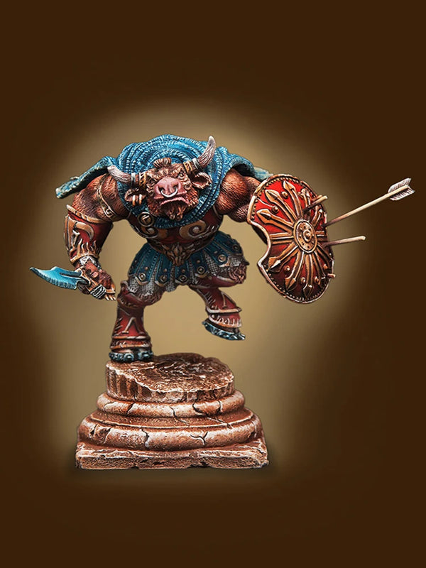 70mm Orc Minotaur, Resin Model Figure Kit, Fantasy Theme, Unassembled and Unpainted